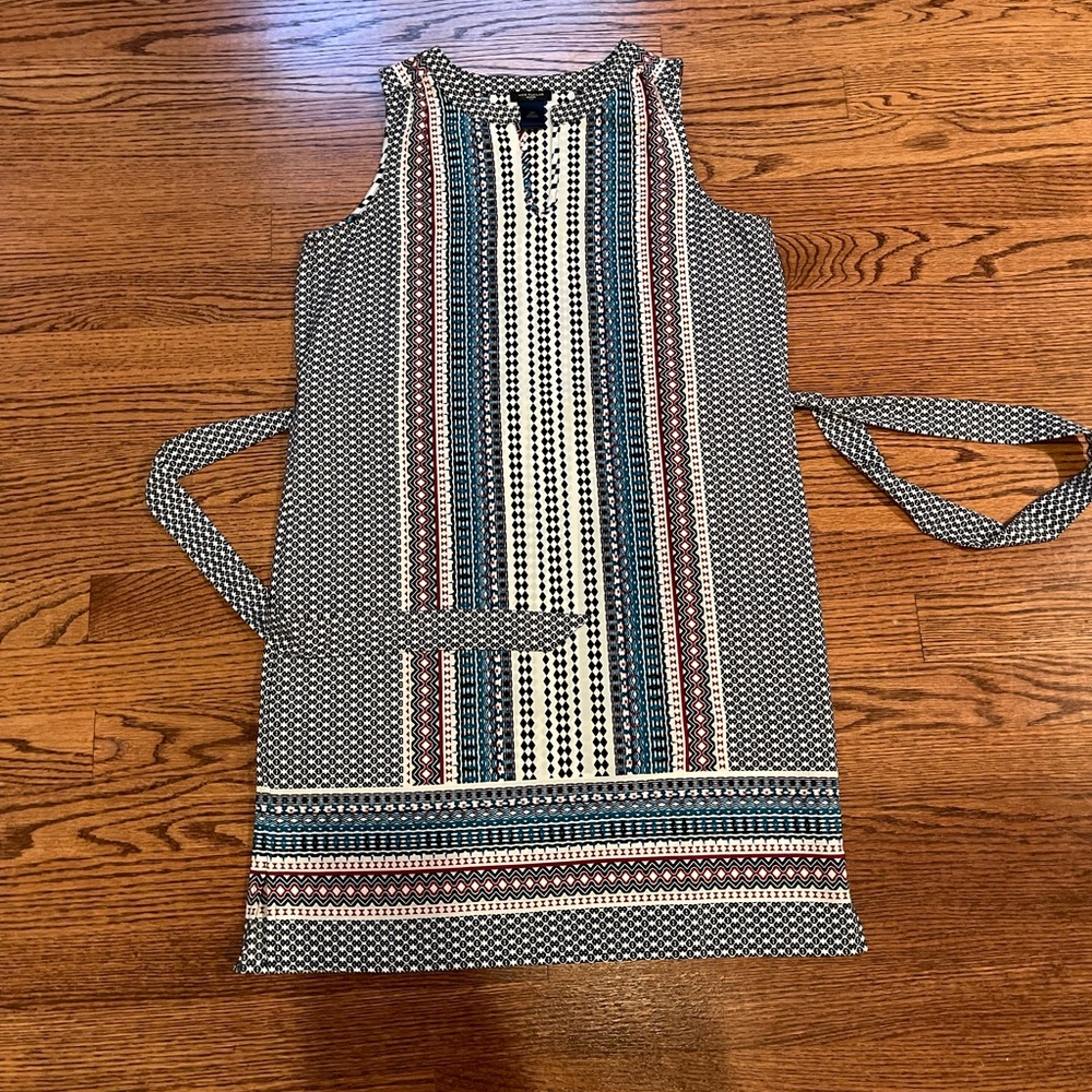 Ann Taylor XS Petite Geometric Print Mini Dress